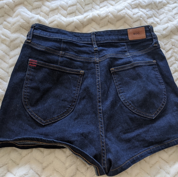 BDG Super High Rise Spade Pin Up Shorts Dark - Picture 4 of 10